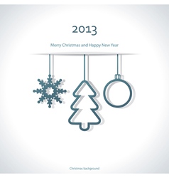 Christmas background vector image