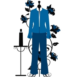 Mannequin for tailors with business costume vector image