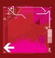 High tech background vector image