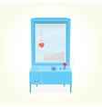 Heart toy prize claw machine vector image