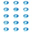 Icons set vector image