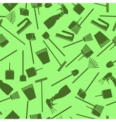 Cleaning seamless pattern vector image