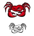 Crab symbol vector image