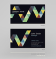Business card abstract background vector image