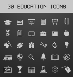 Light education icon set vector image