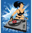 Dj best of the best vector image