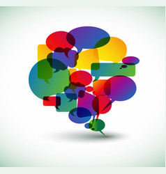 Speech bubble vector image
