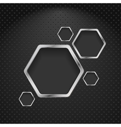 Abstract metal background vector image