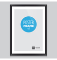 Poster frame black vector image