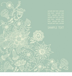 Floral background vector image