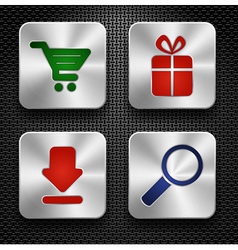 Shopping icons vector image