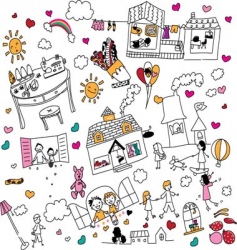 Doodle vector image
