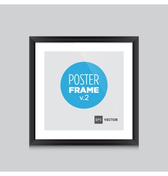 Poster frame black square vector image
