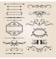 Set border design element vector image