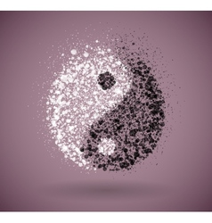 Yin and yang symbol vector image