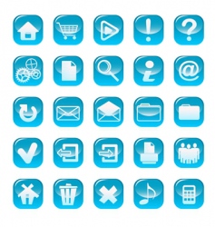 Set of web buttons vector image