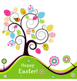 Template easter greeting card vector image