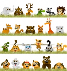 Cartoon animals vector image