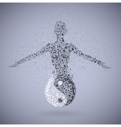 Yin feminine vector image