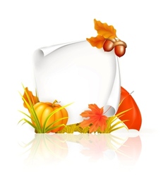 Autumn frame vector image