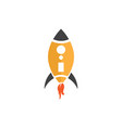 Rocket on the white Rocket on the white vector image