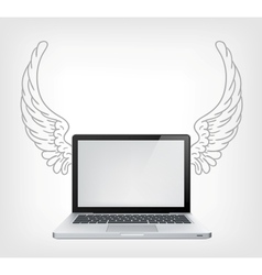 Laptop PC vector image