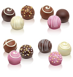 Chocolate candies vector image