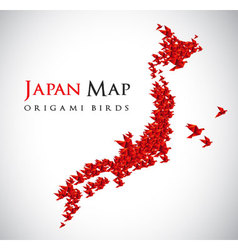 Japan map vector image