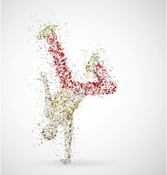 Dancing male vector image