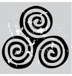Celtic spiral vector image