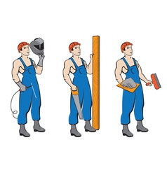 Set builders vector image