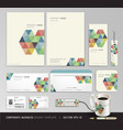Corporate identity business set design vector image