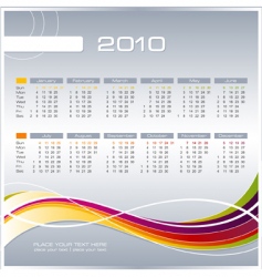 Business calendar vector image