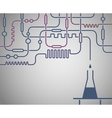 Science laboratory vector image