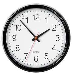 Wall mounted digital clock Royalty Free Vector Image