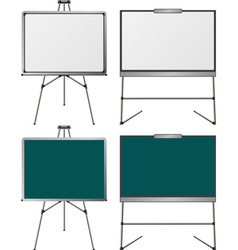Set of easels first variant vector image