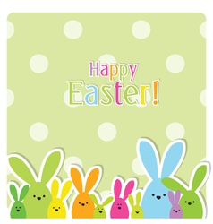 Easter card vector image