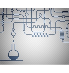 Science laboratory vector image