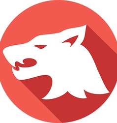 Wolf Head Icon vector image