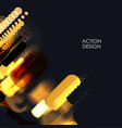 Abstract background with design elements vector image