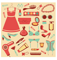 Fashionable set vector image