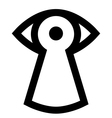 Spy sign vector image
