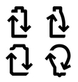 Recycle icons vector image
