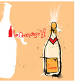La champange vector image