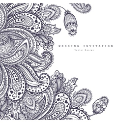 Set of banners with floral Indian ornaments can be vector image