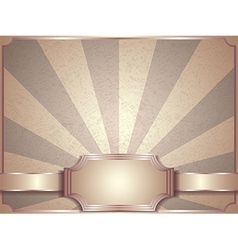 Retro label background vector image