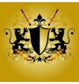 Ornamental shield vector image
