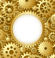 Cogwheel gear document template vector image