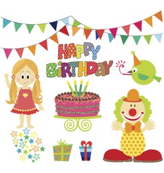 Birthday girl Birthday girl vector image