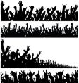 Crowd foregrounds vector image
